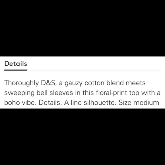 Ralph Lauren Denim & Supply Floral V Neck Ruffle Bell Sleeve Top - Picture 8 of 9